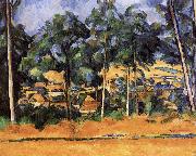 Paul Cezanne of the village after the tree china oil painting artist